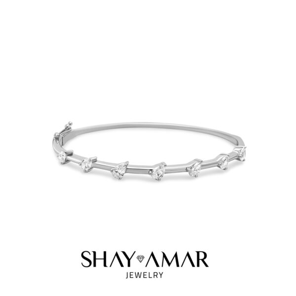 צמיד קשיח טיפות 1.01ct