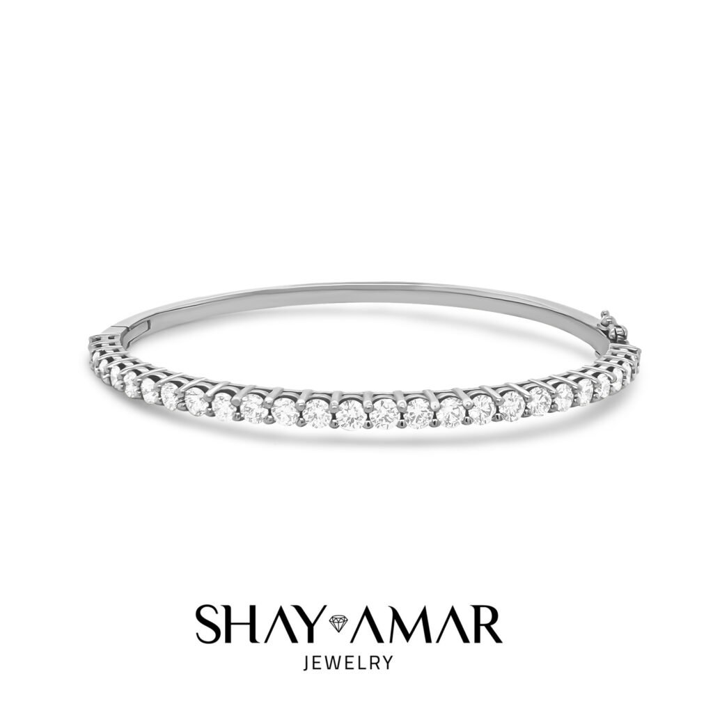 צמיד יהלומים 2.75ct קשיח קלאסי