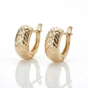 עגילי בננה חריטות לייזר