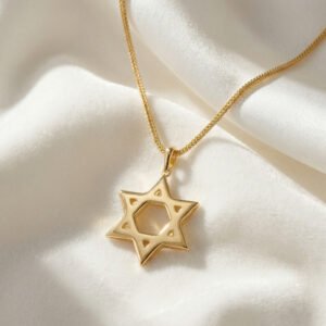 שרשרת מגן דוד חלק