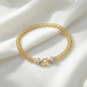 צמיד שמיניות משובץ