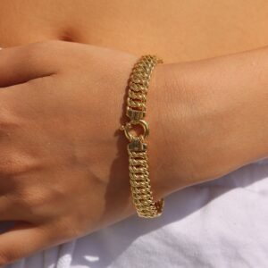 צמיד זהב קלוע