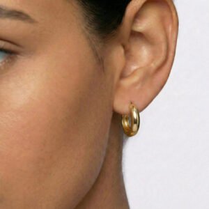 עגילי חישוק זהב 1.1 ס