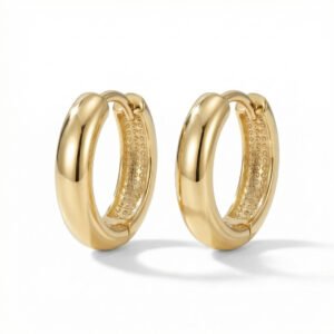 עגילי חישוק חלק 1.3 ס