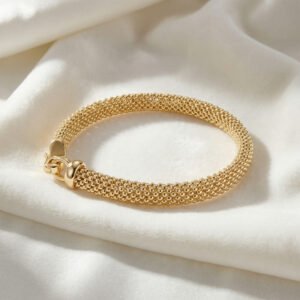 צמיד זהב קלוע