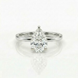 טבעת יהלום טיפה קלאסית